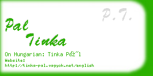 pal tinka business card